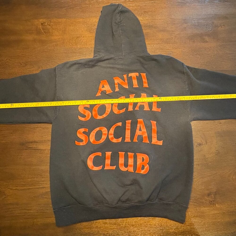 Anti Social Social Club x Undefeated ‘Paranoid’ Hoodie ASSC UNDFTD USED SZ LARGE - Picture 5 of 14